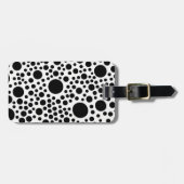 Black Dot Bagagelabels - Stijlvolle reisaccessoire (Voorkant horizontaal)