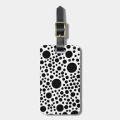 Black Dot Bagagelabels - Stijlvolle reisaccessoire (Voorkant verticaal)
