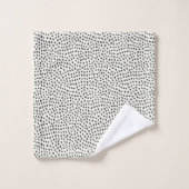 Black Dot Pattern Bad Handdoek (Wasdoekje)