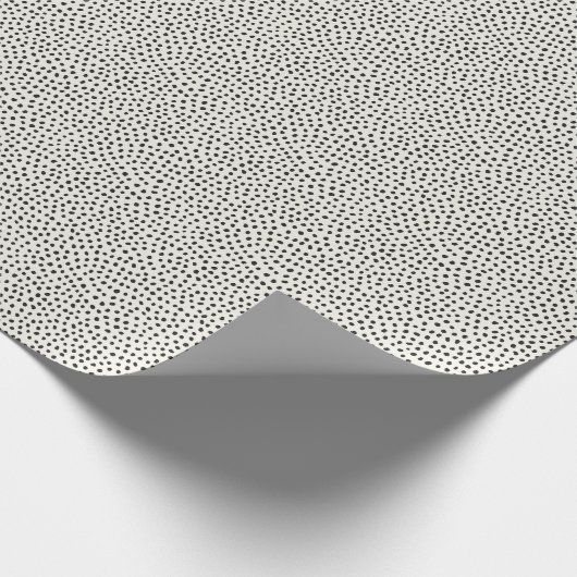 Black Dot Pattern Cadeaupapier (Hoek)