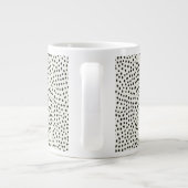 Black Dot Pattern Extra Grote Beker (Achterkant)