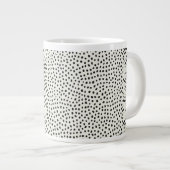 Black Dot Pattern Extra Grote Beker (Voorkant rechts)
