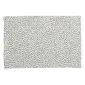 Black Dot Pattern Kussensloop (Voorkant-Rechts)