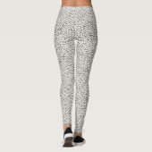 Black Dot Pattern Leggings (Achterkant)