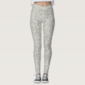 Black Dot Pattern Leggings (Voorkant)