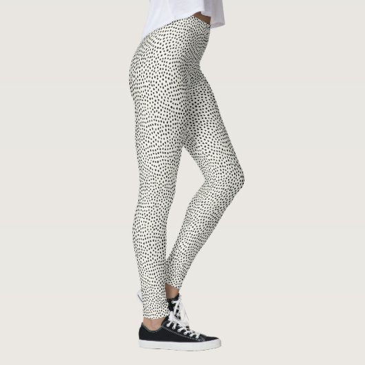 Black Dot Pattern Leggings (Rechts)