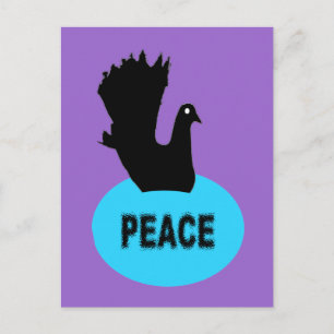 Black Dove Peace Briefkaart
