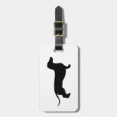 Black Doxie Bagagelabel (Voorkant verticaal)