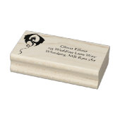 Black Dragon Adres Bruiloft Rubberstempel (Stempel)
