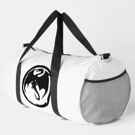 Black Dragon blanc sac en duffice (Coin droit)