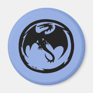 Black Dragon Blue magnet Magneet