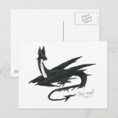 Black_Dragon_by_angel_wolfmaiden Briefkaart (Voorkant / Achterkant)