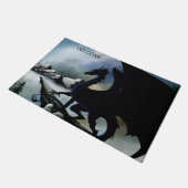 Black Dragon Fantasy Blue Mountains Deurmat (Schuin)