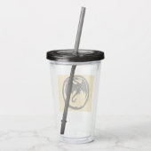 Black Dragon Gold acryltumbler Acryl Drinkbeker (Achterkant)