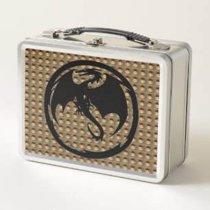 Black Dragon Gold Indent roestvrij lunchbox