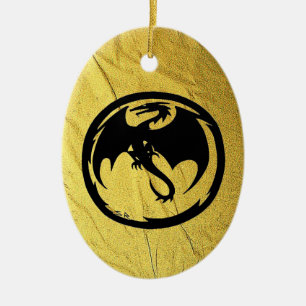 Black Dragon Gold Vein keramische siervoorwerpen Keramisch Ornament