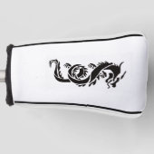 Black Dragon Golf Head Hoesje Golfheadcover (Voorkant)