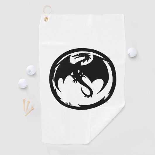 Black Dragon golfhanddoek (Insitu)