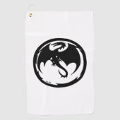 Black Dragon golfhanddoek (Voorkant)