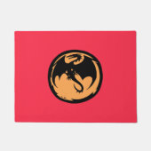 Black Dragon gouden koraal kleine deurmat (Voorkant)