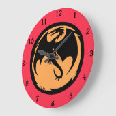 Black Dragon gouden koraal wandklok Grote Klok (Hoek)