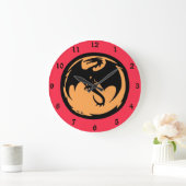 Black Dragon gouden koraal wandklok Grote Klok (Huis)