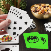 Black Dragon green Poker speelkaarten (Insitu)