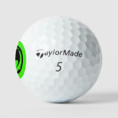 Black Dragon Green Taylor Made TP5 balles de golf (Logo)