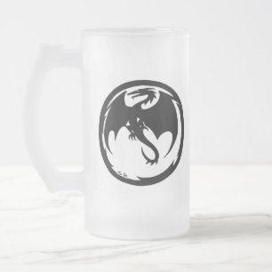 Black Dragon main droite gelé bière tasse stein
