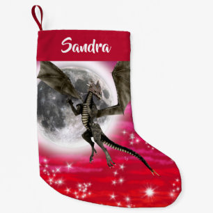 Black Dragon - Mythical Fantasy Creat Gepersonalis Kleine Kerstsok