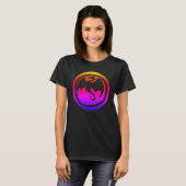 Black Dragon neon women black t-shirt (Devant entier)