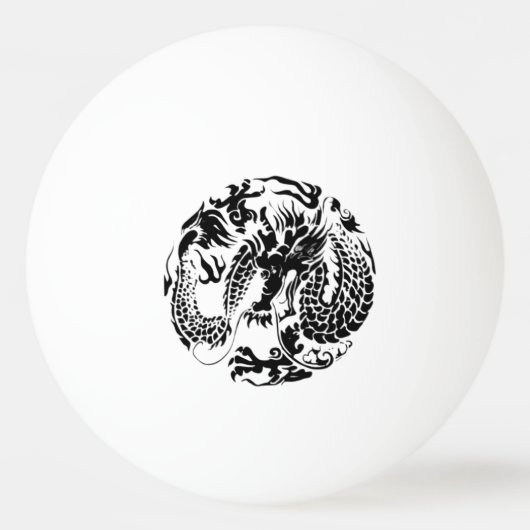 Black Dragon Ping Pong Ball (Voorkant)