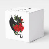 Black Dragon Red Roses Fantasie Bedankdoosjes (Voorkant Zijde)