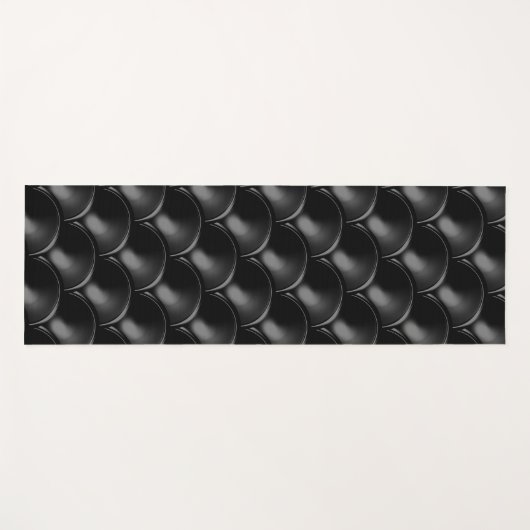 Black Dragon Scale Yoga Mat (Voorkant (horizontaal))