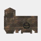 Black Dragon Scales Gouden Verjaardag Dank u Bedankdoosjes (Uitgevouwen)