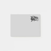 Black Dragon Silhouette Post-it® Notes (Voorkant)