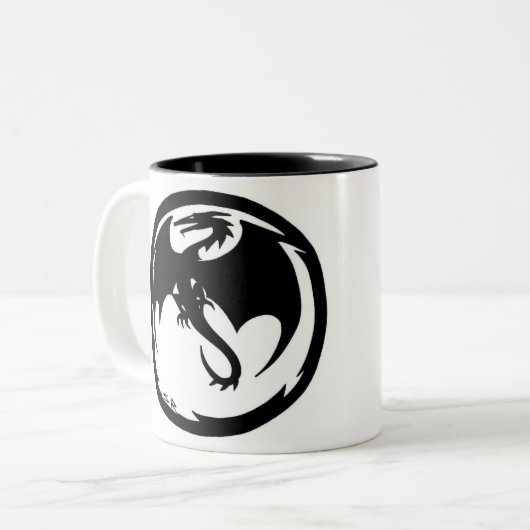 Black Dragon tasse à deux tons (Devant gauche)