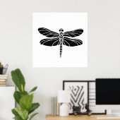 Black Dragonfly Poster (Thuiskantoor)