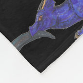 Black Dragons Fleece Deken (Hoek)