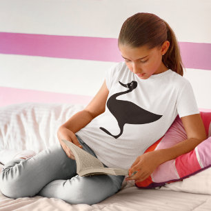Black Duck Bird Icon T-shirt