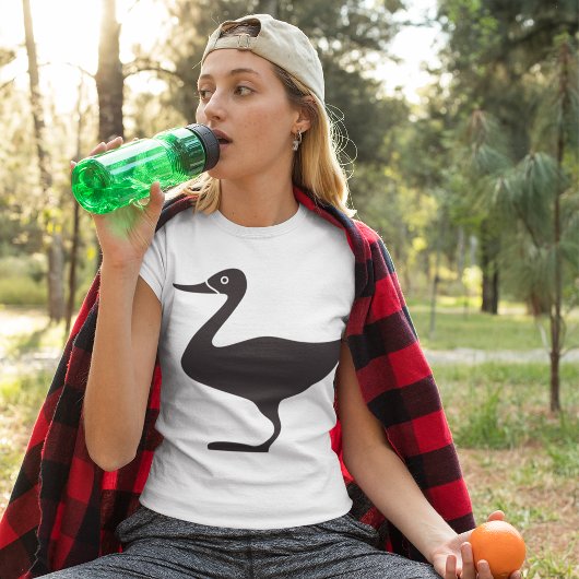 Black Duck Bird Icon T-shirt