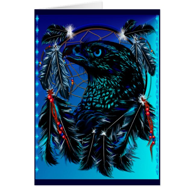 Black Ealge Dreamweaver Card (Voorkant)