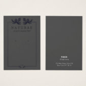 Black Earthy Earring Jewelry Display Visitekaartje (Voorkant /achterkant)