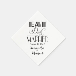 Black Eat Drink gaat trouwen Servetten