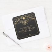 Black Editable Tarot Honeybee Étiquette (Enveloppe)