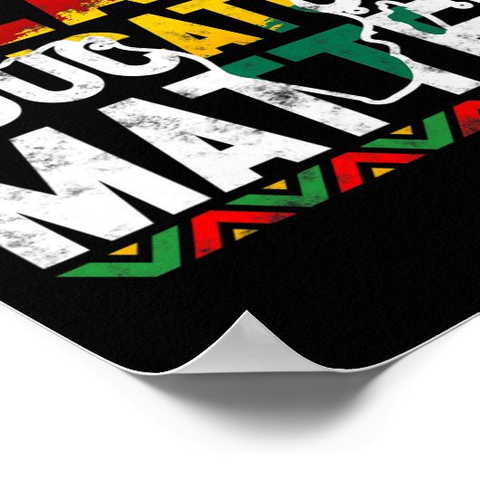 Black Educators Probleem Design Black History Maan Poster (Hoek)