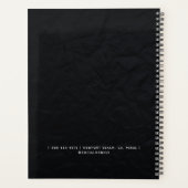 Black Elegant Moderne Professionnel Professionnel  (Dos)