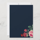 Black Elegant Vintage Goth Faire-part de mariage (Dos)