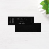 Black Elegant Wedding Cheers Boire Billet Voucher (Bureau)