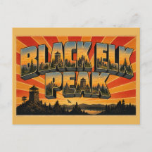 Black Elk Peak SD Graniet Spitsen Bos Kunst